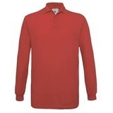 Polo piqué manches longues homme