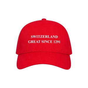 Casquette Rouge “Switzerland Great Since 1291”